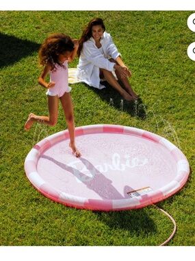 Barbie Pink and White Inflatable Kids Splash Pad